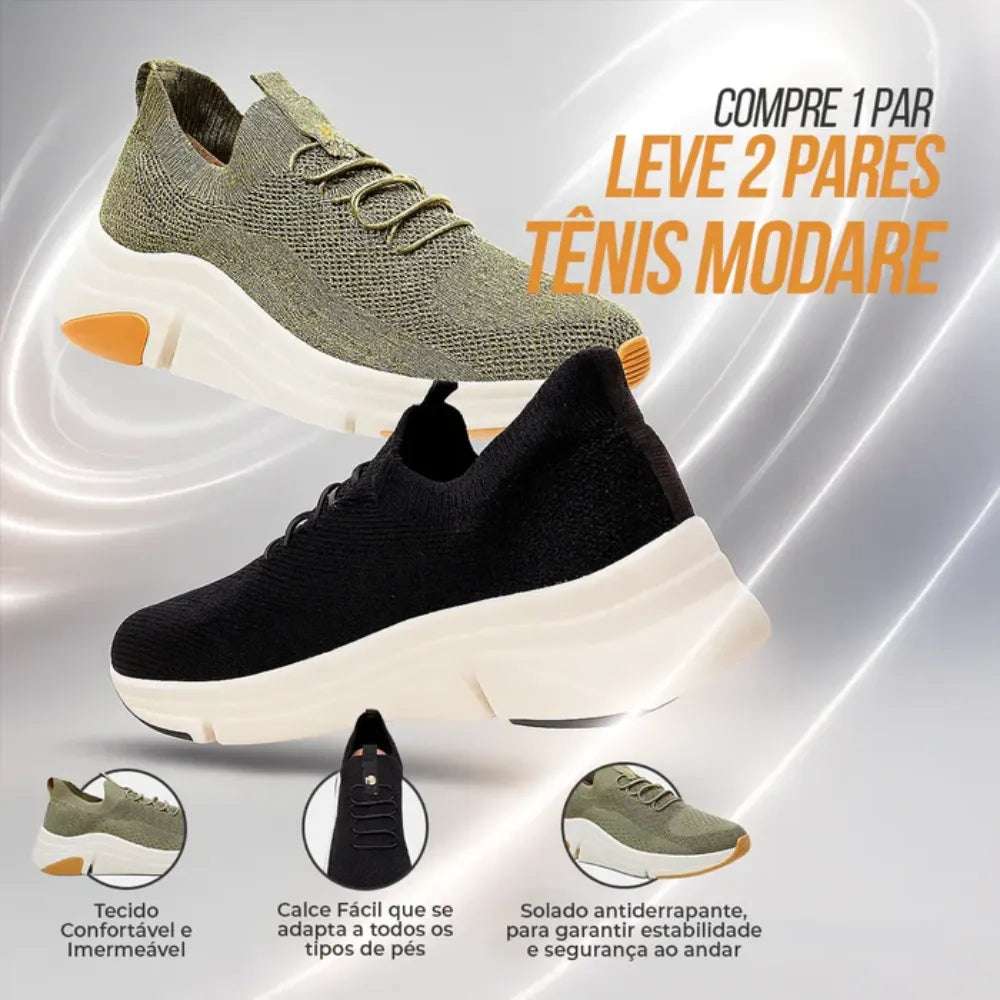 Compre 1 Leve 2 Tênis Ortopédico Modare + Frete Grátis