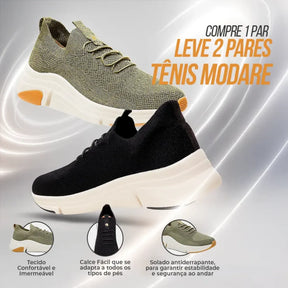 Compre 1 Leve 2 Tênis Ortopédico Modare + Frete Grátis
