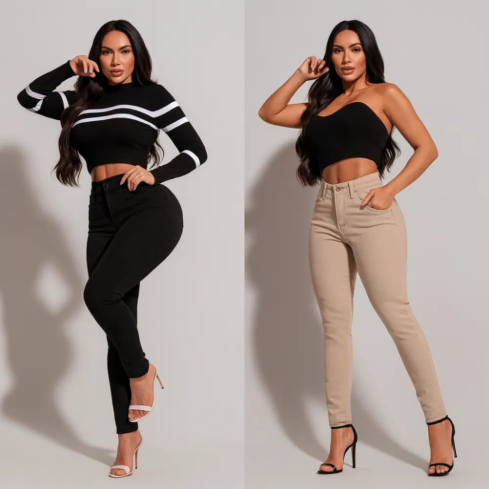 [Kit Pague 1 Leve 2] Calças Jeans Ultra Modeladora - Black Friday