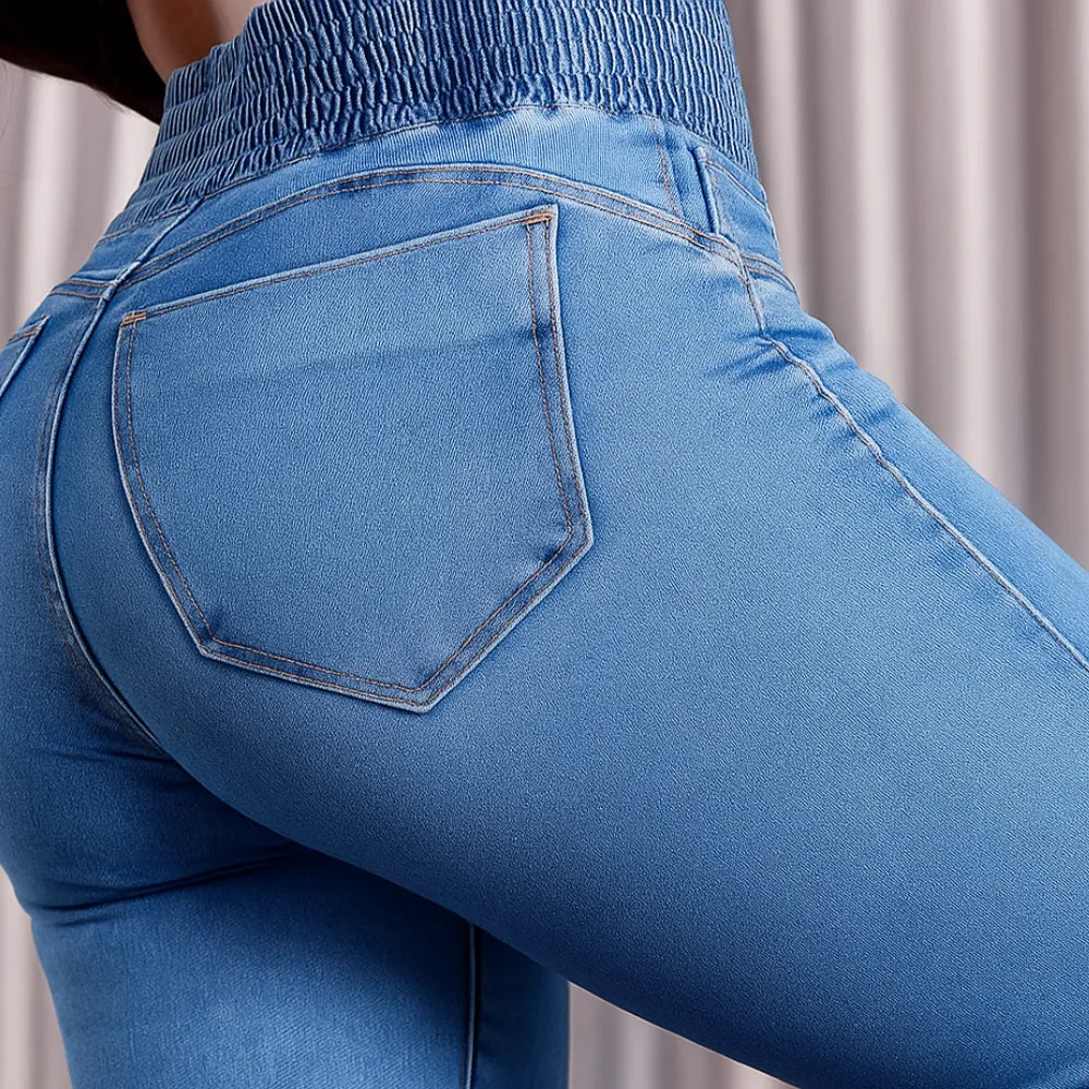 Calça Jeans Flare Modeladora de Cintura Alta [Compre 1 Leve 2]