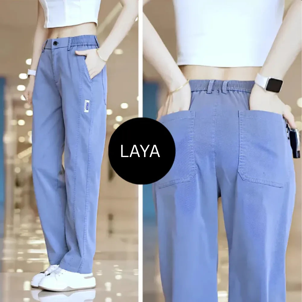 Calça Feminina Aurora em Malha de Seda Gelo e Poliéster [Pague 2, Leve 3] + 2 Brindes