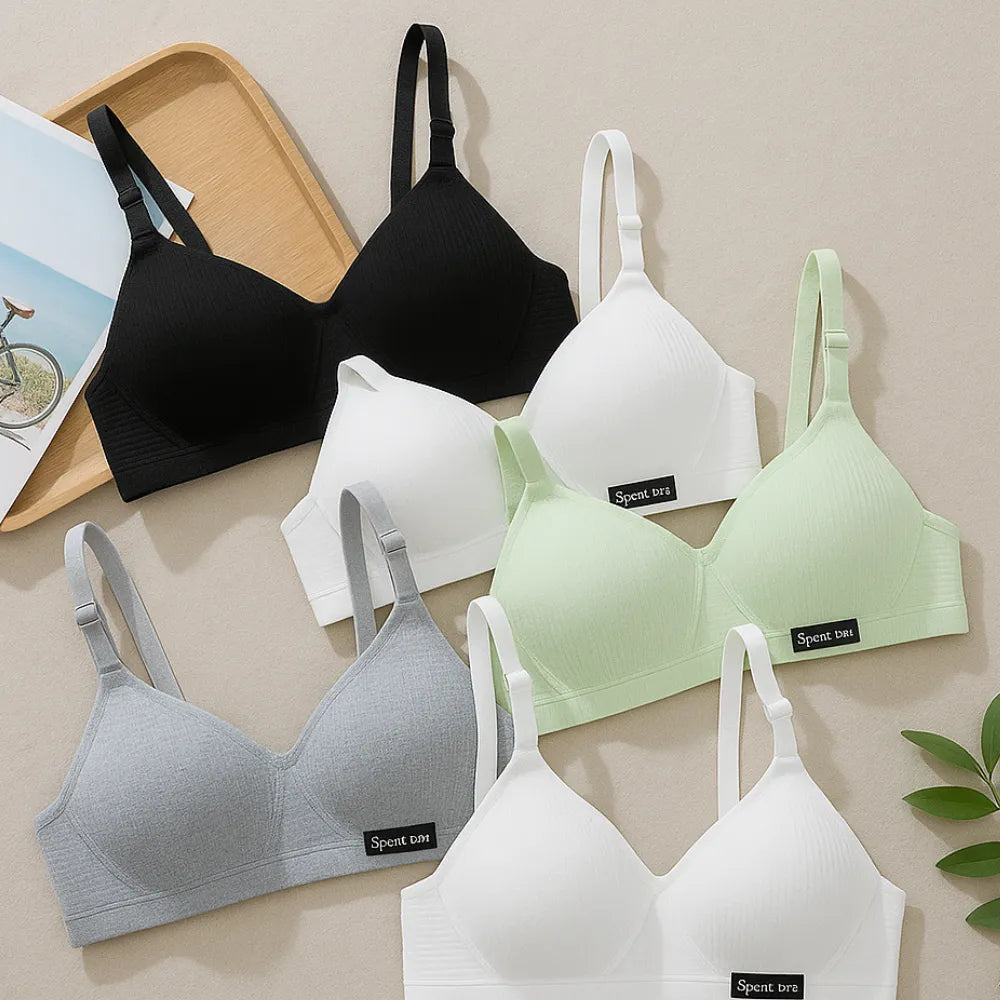 Mega Kit 5 Sutiãs Comfort Belt Laya Originais - 100% Algodão | Oferta Válida Apenas Hoje!