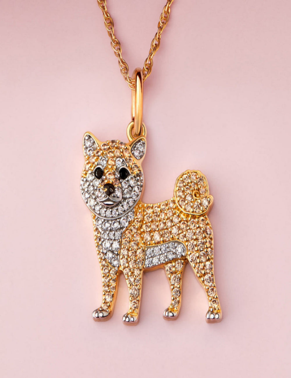 Colar com pingente moda patricinha | Banhado em Ouro 18K