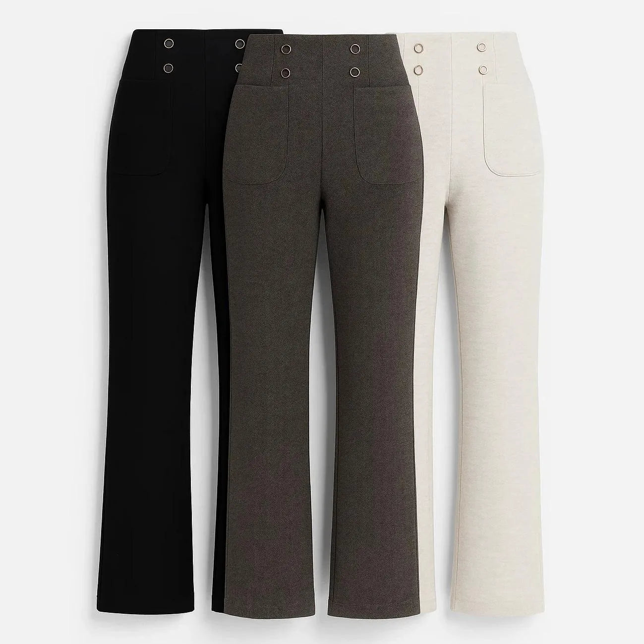 [Pague 2 Leve 3] Calça Solena Feminina em Algodão seco com Poliéster + Brinde Sortido