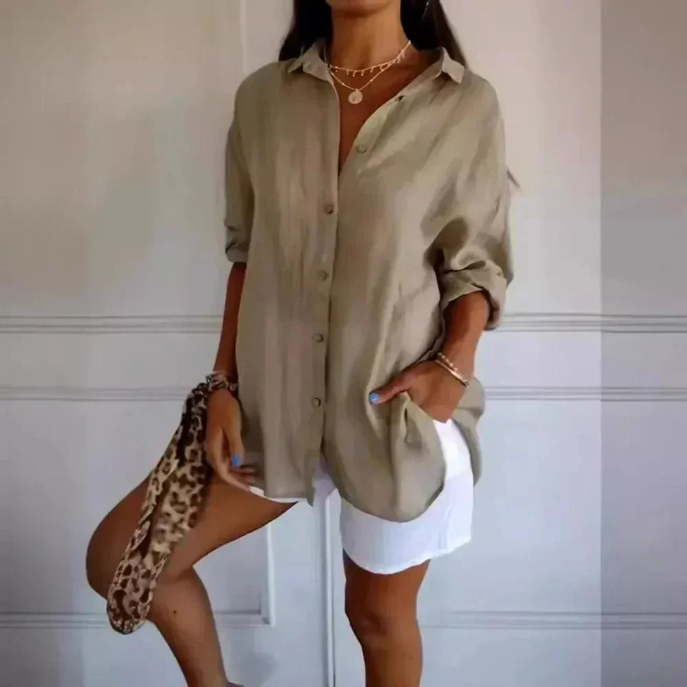 Compre 1 Leve 3 Camisas Ibiza em Linho de Algodão Semi Plissado