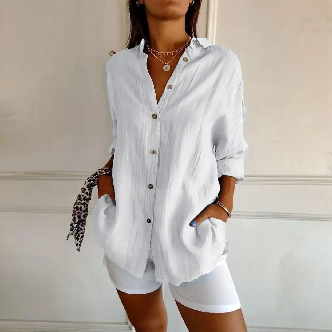 Compre 1 Leve 3 Camisas Ibiza em Linho de Algodão Semi Plissado